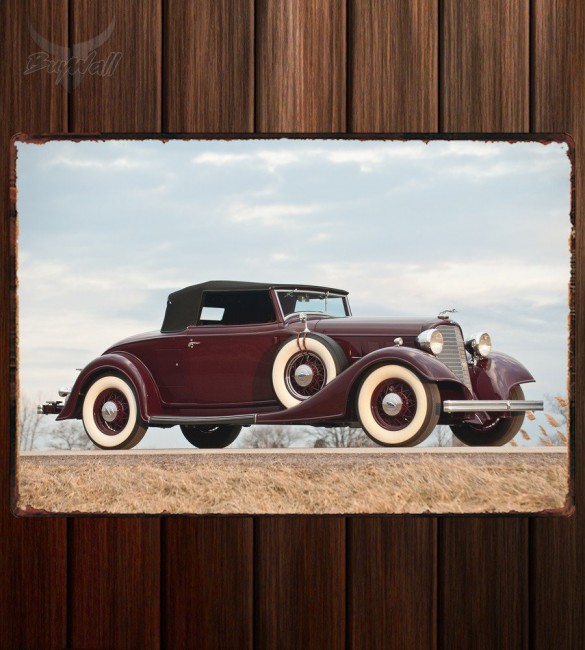 Металлическая табличка Lincoln KA Convertible Roadster Металлическая табличка Lincoln KA Convertible Roadster